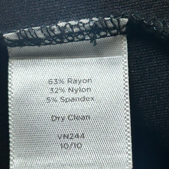 Talbots Womens Sleeveless Black Sheath Dress Size 20 Career Casual Knee Length - Picture 3 of 4